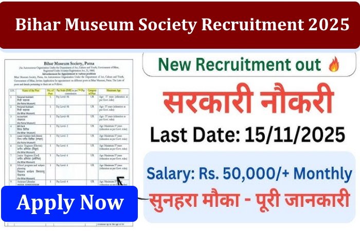 Bihar Museum Society Recruitment 2025